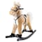Toy Time Rocking Horse Ride On Toy Plush Animal on Wooden Rockers for Toddlers to 4-years Old, Brown 217945BLN - alternate 1